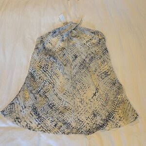 Ramy Brook Chic Navy Bllue and White Halter Top